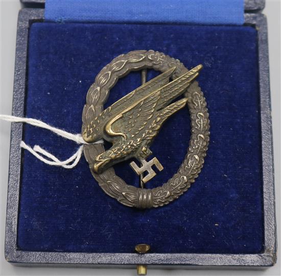 A Luftwaffe Para Troopers badge